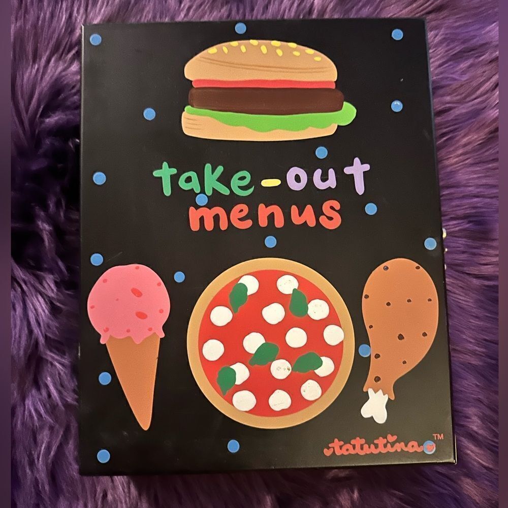 2000’s tatutina hand painted take out menu box with latch.